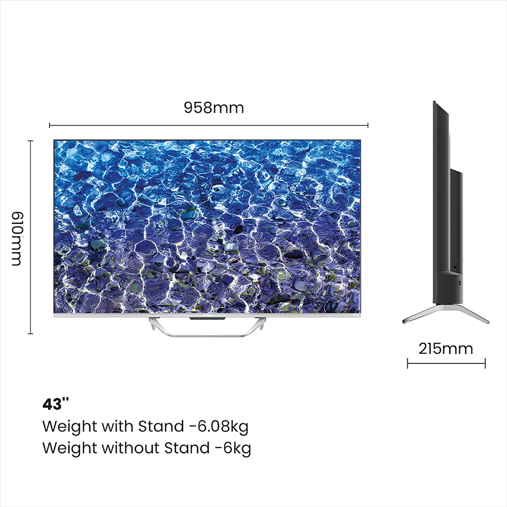 Haier S80 QLED 109cm (43) Google TV | Gaming 120 Hz